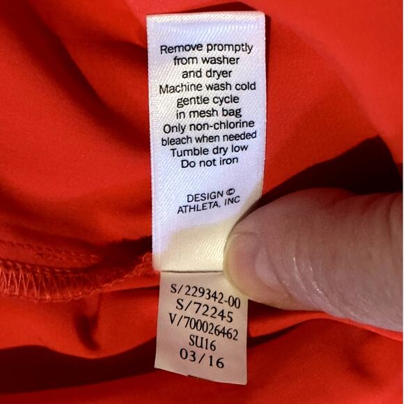 Athleta Ikat Martinique Dress Sleeveless Size Medium Multi Color Tassel Tie Back - Picture 9 of 9